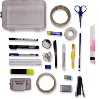 QURTASIA 21 in 1 Standard Stationery Kit for Office - Home use | Home &  Office Set(Multicolor)