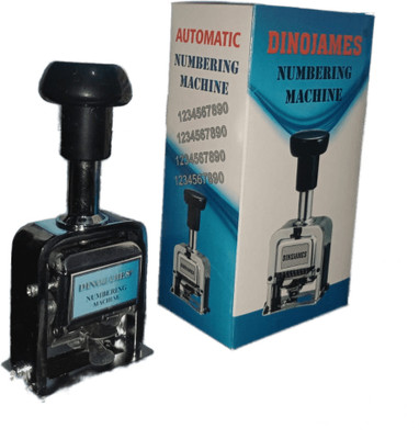 dinojames Numbering Machine 6 Digit (Heavy Duty)  Office Set(Silver)