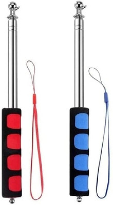 KRYTONE 2Pcs Social Distance Stick 3 Feet Extendable Handheld Social Pointer Stick  Office Set(Multicolor)
