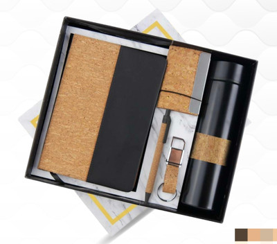 AP DESIGN 5 in 1 wooden  Office Set(Brown, Black)