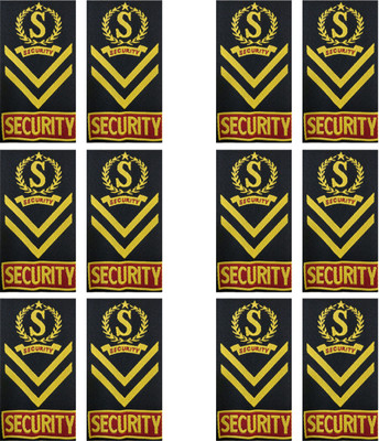 Deena Uniforms Security Guard Accessories set  Office Set(Black S.BADGE-6_SET)