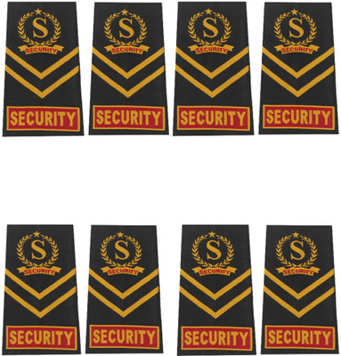 Qualityfab Security Guard Shoulder Flap 4 Pairs  Office Set(Multicolor)