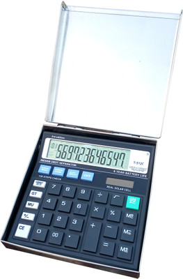 ALSALAH Calculator Safety Box with Basic Calculator Desk Organiser ( Pack of 1 )  Office Set(Silver)
