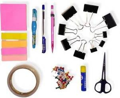 MAYRA TRADING 10 in 1 Basic Stationery Kit  Office Set(Multicolor)