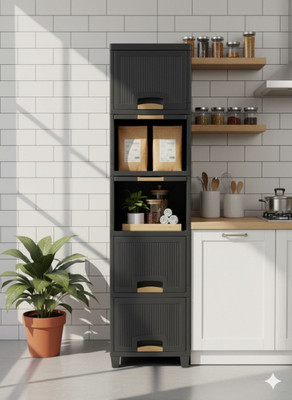 MAXTID 5 Layers Grey Multipurpose Storage Cabinet for Home  Office Set(Grey)