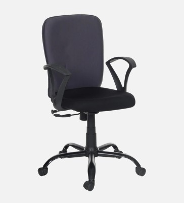 CHR NX chrnx003 Zebra Black Fabric Office Adjustable Arm Chair(Black, Optional Installation Available)