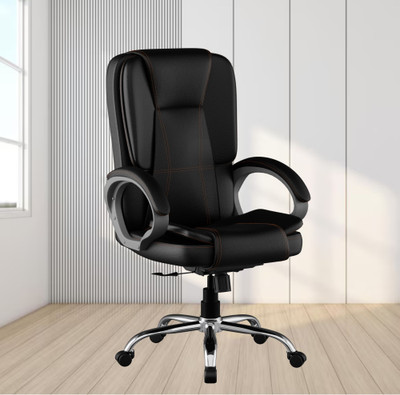 FUGO Chair FG12 Office Chair, Study Chair, Computer Chair, 3 Years Warranty Leatherette Office Executive Chair(Black, DIY(Do-It-Yourself))
