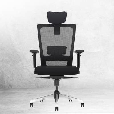 The Sleep Company SmartGRID Stylux High-Back Chair for Office & Home|Patented SmartGRID Technology Nylon Office Executive Chair