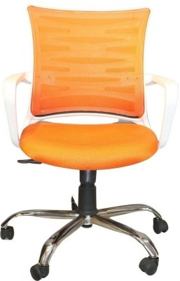 impact interio ImpactInterioKaabelorange Nylon Office Executive Chair(Orange, DIY(Do-It-Yourself))