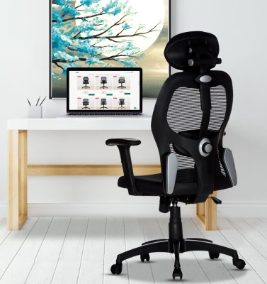 TEAL COSMOS High Back Mesh Office Executive Ergonomic Chair Fabric Office Arm Chair(Black, DIY(Do-It-Yourself))