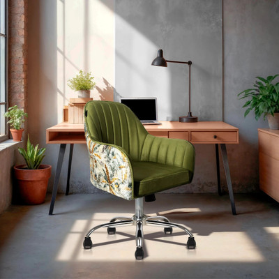 koorsi and co SHERNI Study Chair for Students,Seat with Height Adjustable &Tilt Lock Mechanism Fabric Office Conference Chair(Green, DIY(Do-It-Yourself))