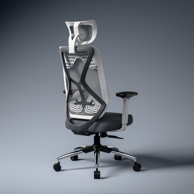 GREEN SOUL Zodiac Pro High Back Ergonomic|Home WFH|4D Armrest,Seat Slider|Premium Mesh Office Adjustable Arm Chair(White, Grey, DIY(Do-It-Yourself))