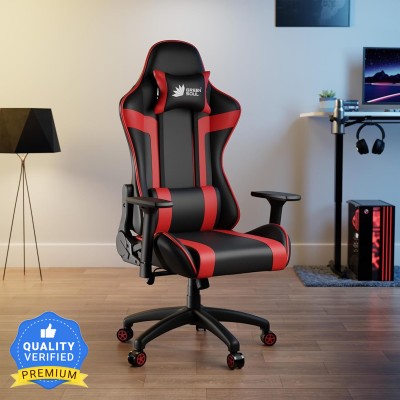 GREEN SOUL Raptor 2 Gaming Ergonomic | WFH | 3D Armrest Leatherette Office Adjustable Arm Chair(Black, Red, Optional Installation Available)