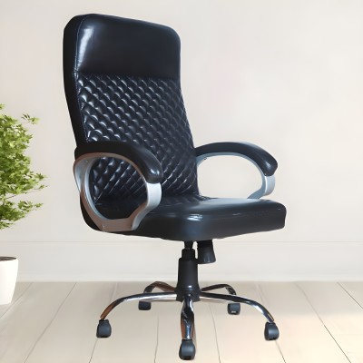 MRC Executive Chairs MRC Diamond Ergonomic High Back Leatherette Office Executive Chair(Black, Optional Installation Available)