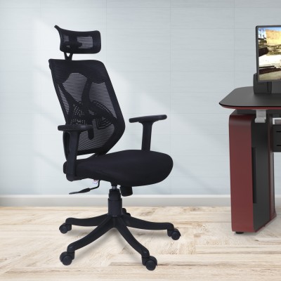 KVS INDIA SPIDER BLACK Nylon Office Adjustable Arm Chair(Black, DIY(Do-It-Yourself))
