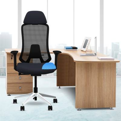 The Sleep Company SmartGRID Felix High-Back Chair for Office & Home|Patented SmartGRID Technology Nylon Office Executive Chair