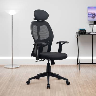 GREEN SOUL Yoga High Back Ergonomic Chair|Home, Office, WFH|3D Headrest,2D Lumbar Support Mesh Office Adjustable Arm Chair
