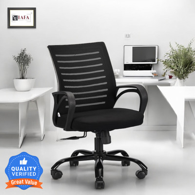 IAFA Diego Mid Back Ergonomic Office Chair Heavy Duty Black Metal Base 2 Yr Warranty Mesh Office Arm Chair (Black, DIY(Do-It-Yourself)) For Rs. 2882 @ 68 % IAFA Diego Mid Back Ergonomic Office Chair Heavy Duty Black Metal Base 2 Yr Warranty Mesh Office Arm Chair (Black, DIY(Do-It-Yourself)) For Rs. 2882 @ 68 %