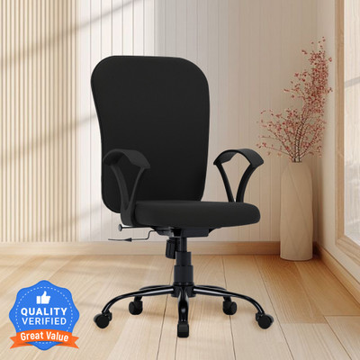 CRATVZ Dioy Ergonomic Chair with 3 Years Warranty, Home Desk Office Chair Fabric Office Arm Chair(Black, DIY(Do-It-Yourself))