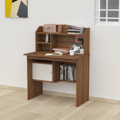 Wood You Engineered Wood Study Table(Free Standing, Finish Color - Lyon Teak, Knock Down)