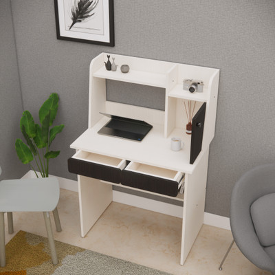 SPECIALITY PANELS Multipurpose Hutch Desk with Drawer & Termites resistance Engineered Wood Multipurpose Table(Free Standing, Finish Color - Highland Pine & Flowery Wange, Pre-assembled)