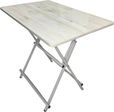 Rite Foldable Table for Home and Office, Computer & Laptop, Study Desk Study Table Engineered Wood Multipurpose Table(Free Standing, Finish Color - White Wooden, Pre-assembled)
