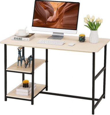 House Of Akasha Multipurpose Study Table Computer Desk Office Desk PC Laptop Study Writing Table Engineered Wood Multipurpose Table(Free Standing, Finish Color - Cream, DIY(Do-It-Yourself))