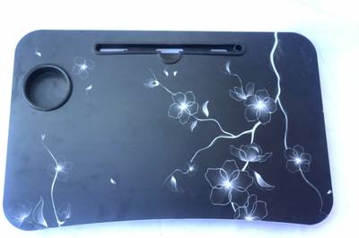 ektaproducts EKTA® wood black portable table Solid Wood Study Table