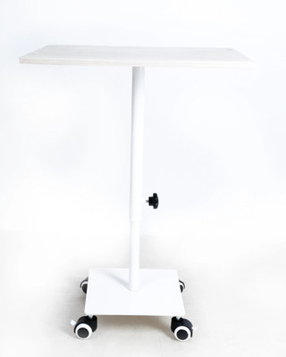 eStand eStand Multipurpose Height Adjustable Table (85Cms - 125Cms) Engineered Wood Multipurpose Table(Free Standing, Finish Color - White, DIY(Do-It-Yourself))