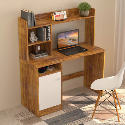 Callas Engineered Wood Study Table(Free Standing, Finish Color - Walnut, DIY(Do-It-Yourself))
