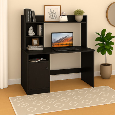 Callas Engineered Wood Study Table(Free Standing, Finish Color - Black, DIY(Do-It-Yourself))