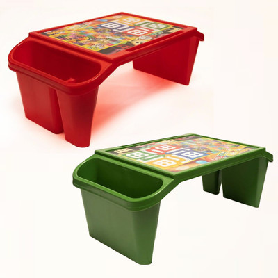 SAMIM WORLD Plastic Multipurpose Table(Free Standing, Finish Color - RED GREEN, Knock Down)