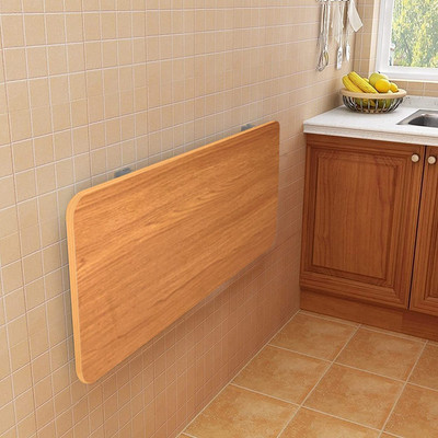 lukzer MT-001 Oak Brown Foldable Shelf Particle Board Wall Shelf(Number of Shelves - 1, Brown)