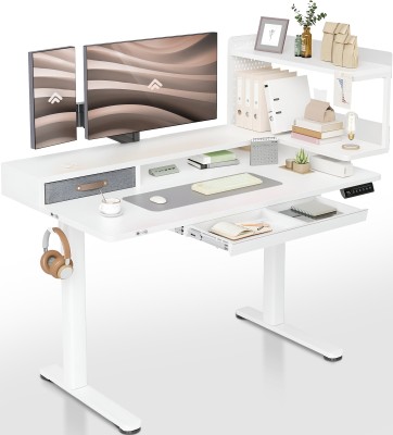 Artikel Stackon Electric Height Adjustable Table | Sit Stand Desk | Home & Office Engineered Wood Multipurpose Table(Free Standing, Finish Color - White, DIY(Do-It-Yourself))