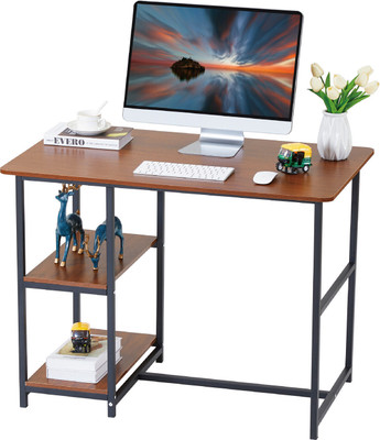 Pazano Multipurpose Study Table, Laptop Table (100X60cm) Engineered Wood Study Table(Free Standing, Finish Color - Brown, DIY(Do-It-Yourself))