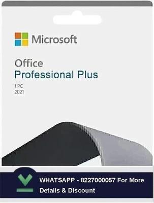 MICROSOFT OFFICE PROFESSIONAL PLUS 2021 GENUINE LICENSE KEY WITH LIFETIME VALIDITY ( 1 PC)