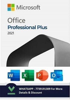 MICROSOFT Office Professional Plus 2021 with Lifetime Validity (1 User/PC, License)