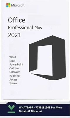 MICROSOFT Office Professional Plus 2021 for Windows (Lifetime validity) for 1 User/PC