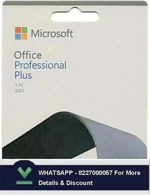 MICROSOFT Office Professional Plus 2021,One-time purchase for 1 PC, Lifetime