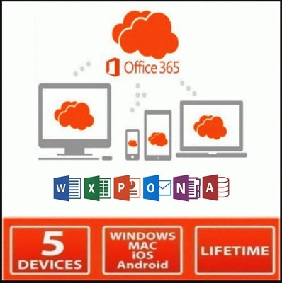 MICROSOFT Office 365 Pro Plus for Windows/MACOS (5 Users, Lifetime Validity Account)