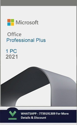 MICROSOFT Office Professional Plus 2021 For Windows (1 PC/User, Lifetime Validity)