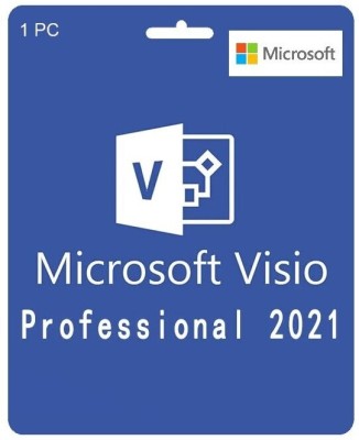 MICROSOFT Visio Professional 2021 for Windows PC (1 User, Lifetime Validity) License Key