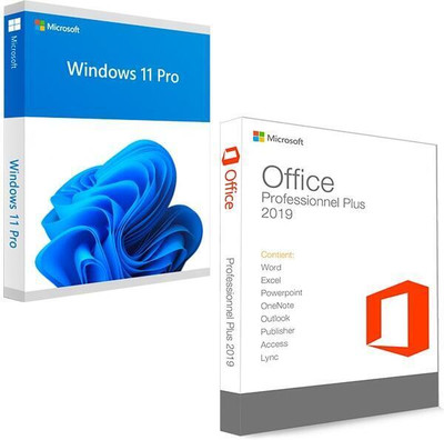 MICROSOFT Office Professional Plus 2019 & Windows 11 Pro (1 User/PC, Lifetime Validity)