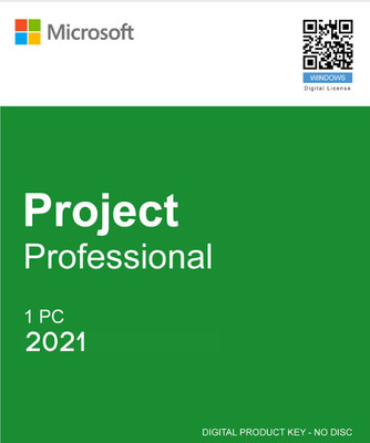 MICROSOFT Project Professional 2021 New (1 User, Lifetime Validity) Activation Key Card