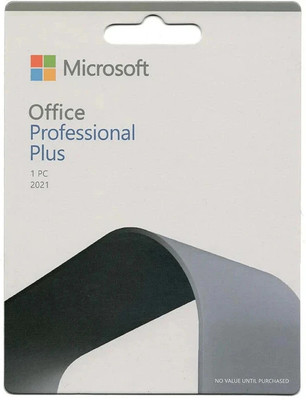 MICROSOFT Office Professional Plus 2021,One-time purchase for 1 PC (Lifetime Validity)