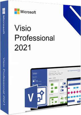 MICROSOFT Visio Professional 2021 for Windows PC (1 User, Lifetime) Activation Key