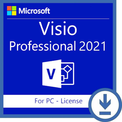 MICROSOFT Visio Professional 2021 (1 User, Lifetime Validity) Activation Key Card