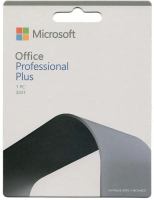 MICROSOFT Office Pro Plus 2021 (1 PC, Lifetime Validity) Activation Key Card