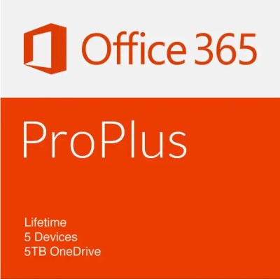 MICROSOFT Office 365 Pro For 5 Users/PC (Lifetime Validity)