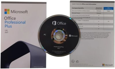 MICROSOFT Office Professional Plus 2021 (1 User, Lifetime Validity) DVD Pack